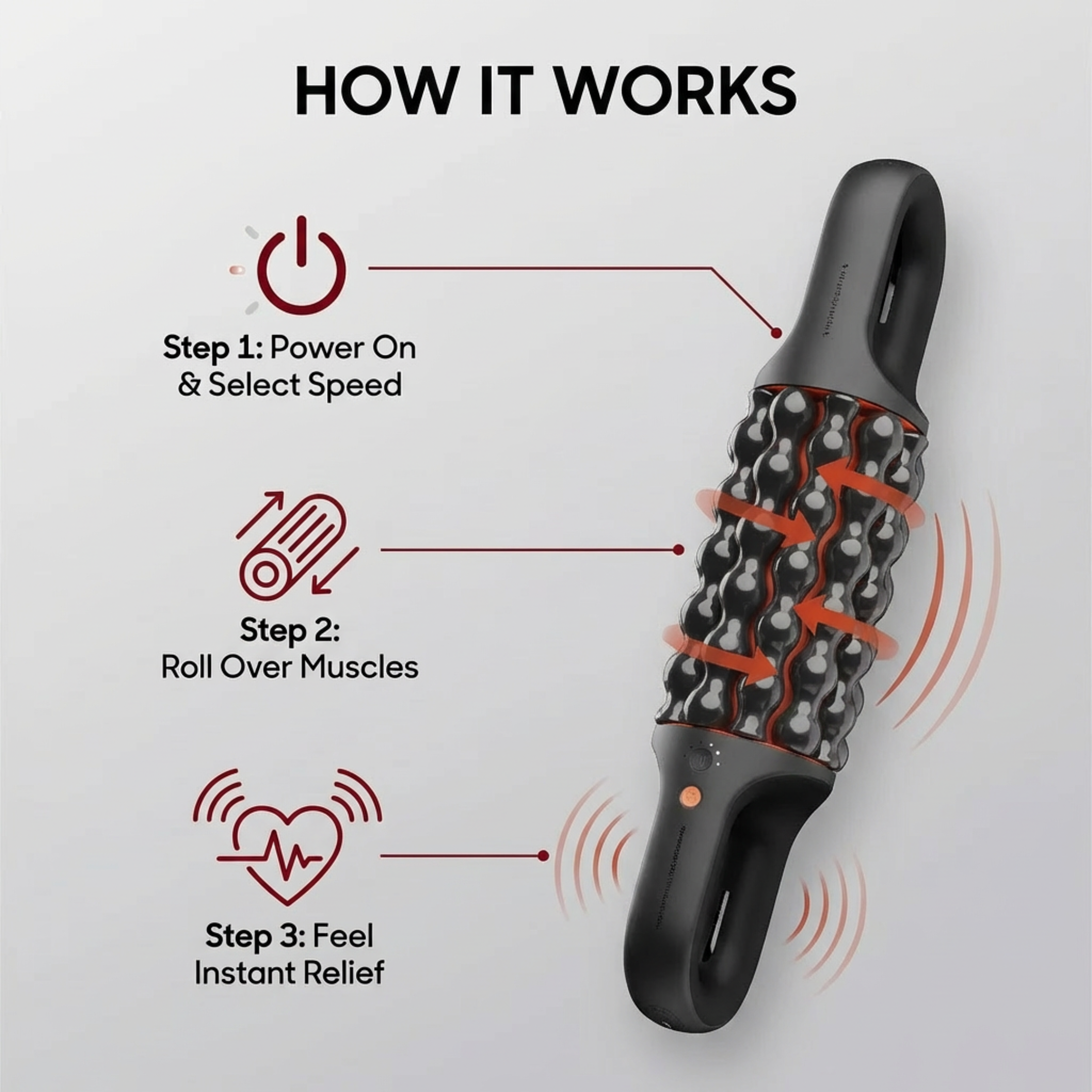 MIGVITA Rechargeable Roll Massager