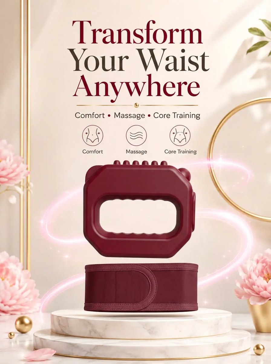 Transform your waist anywhere: comfort, massage and core training
